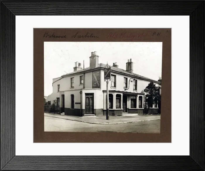 Framed Print : Photograph of Britannia PH, Surbiton, Surrey Framed Print : Photograph of Britannia PH, Surbiton, Surrey