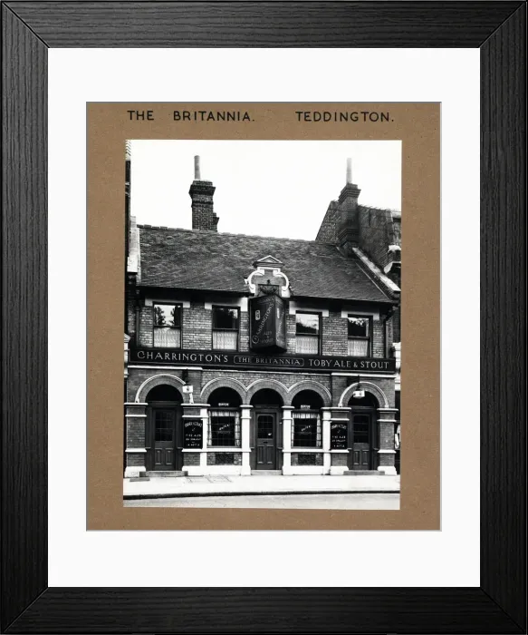 Framed Print : Photograph of Britannia PH, Teddington, Greater London Framed Print : Photograph of Britannia PH, Teddington, Greater London