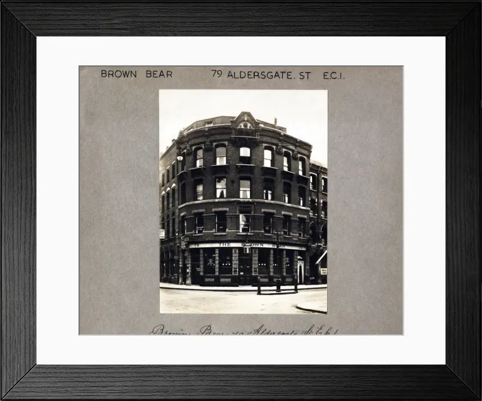 Framed Print : Photograph of Brown Bear PH, Barbican, London Framed Print : Photograph of Brown Bear PH, Barbican, London