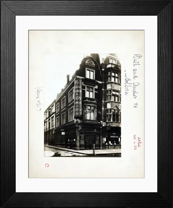 Framed Print : Photograph of Bull & Anchor PH, Holborn, London Framed Print : Photograph of Bull & Anchor PH, Holborn, London