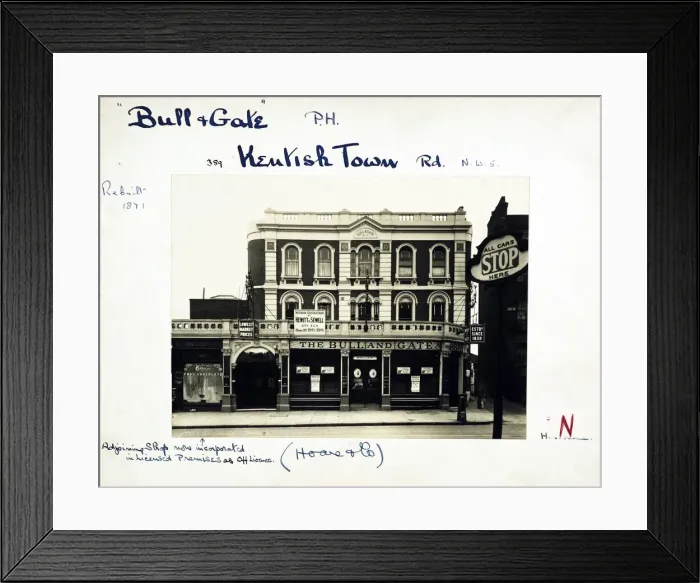 Framed Print : Photograph of Bull & Gate PH, Kentish Town, London Framed Print : Photograph of Bull & Gate PH, Kentish Town, London