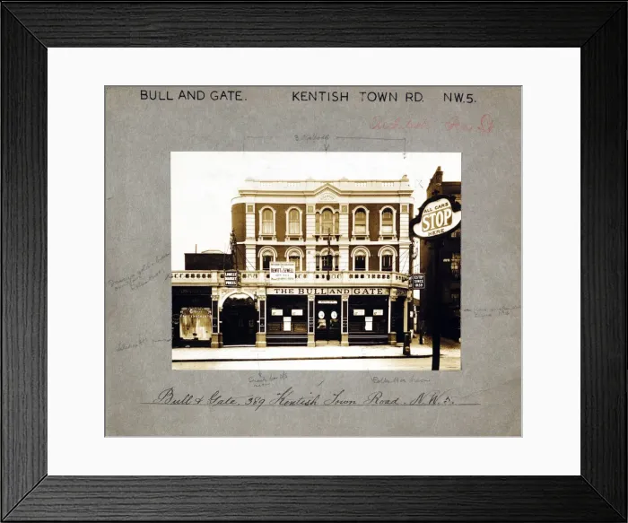 Framed Print : Photograph of Bull & Gate PH, Kentish Town, London Framed Print : Photograph of Bull & Gate PH, Kentish Town, London