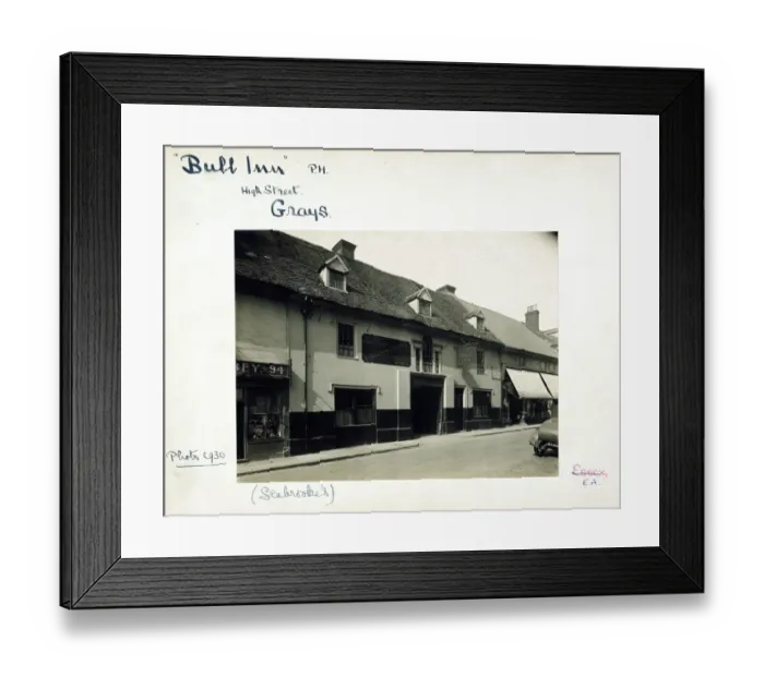 Framed Print : Photograph of Bull Inn, Grays, Essex Framed Print : Photograph of Bull Inn, Grays, Essex