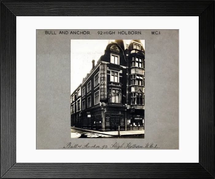 Framed Print : Photograph of Bull & Anchor PH, Holborn, London Framed Print : Photograph of Bull & Anchor PH, Holborn, London