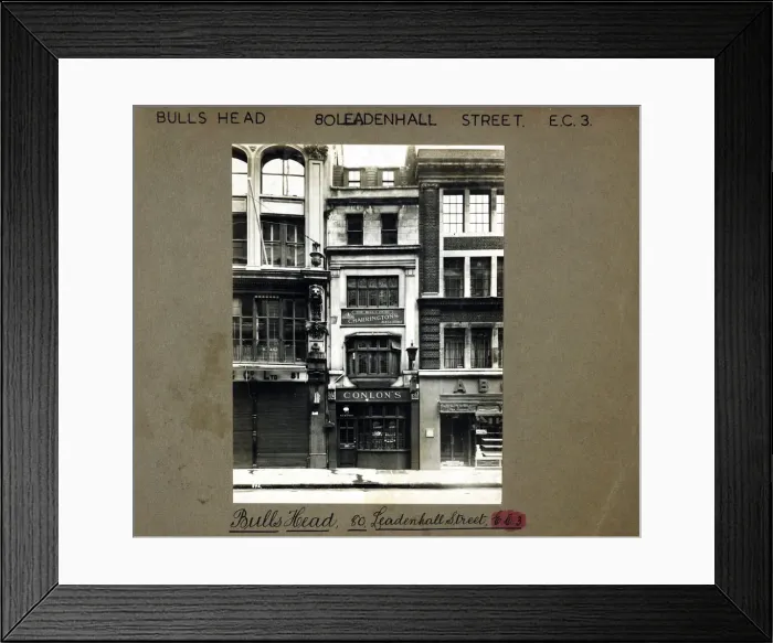 Framed Print : Photograph of Bulls Head PH, City, London Framed Print : Photograph of Bulls Head PH, City, London