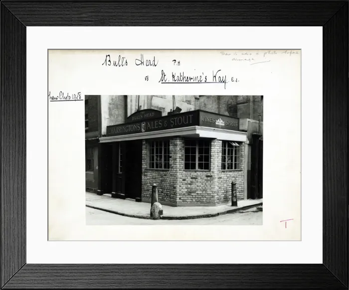 Framed Print : Photograph of Bulls Head PH, East Smithfield (New), London Framed Print : Photograph of Bulls Head PH, East Smithfield (New), London