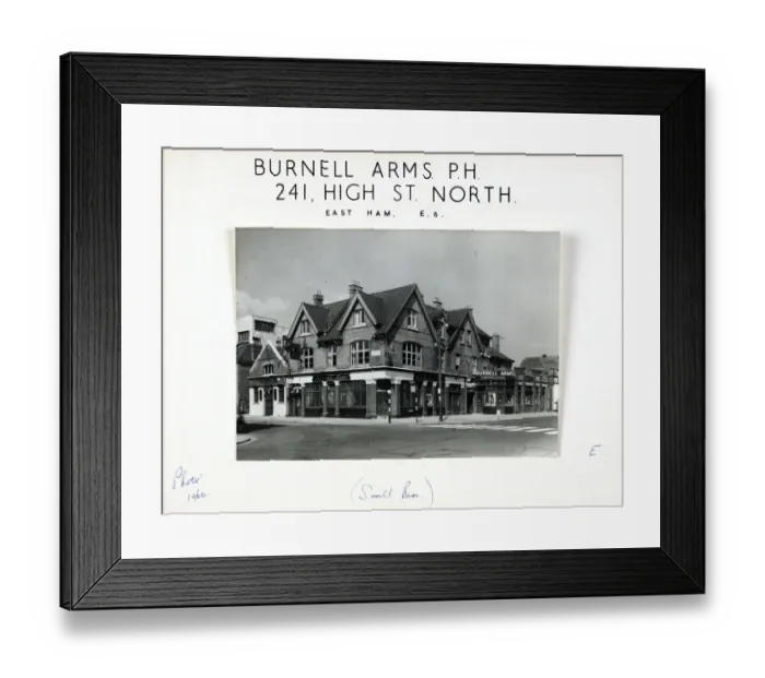 Framed Print : Photograph of Burnell Arms, East Ham, London Framed Print : Photograph of Burnell Arms, East Ham, London