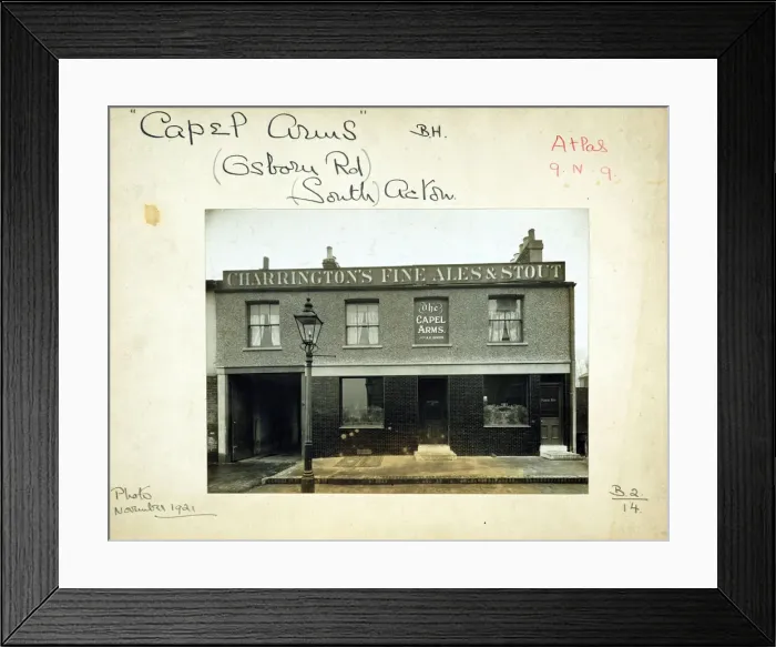 Framed Print : Photograph of Capel Arms, Acton (Old), London Framed Print : Photograph of Capel Arms, Acton (Old), London