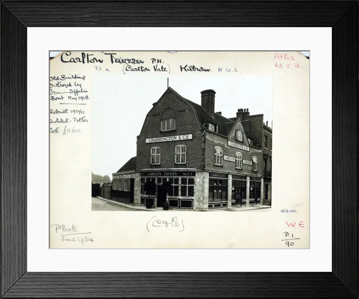 Framed Print : Photograph of Carlton PH, Kilburn (New), London Framed Print : Photograph of Carlton PH, Kilburn (New), London