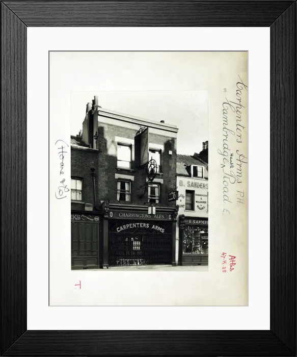 Framed Print : Photograph of Carpenters Arms, Mile End Road, London Framed Print : Photograph of Carpenters Arms, Mile End Road, London