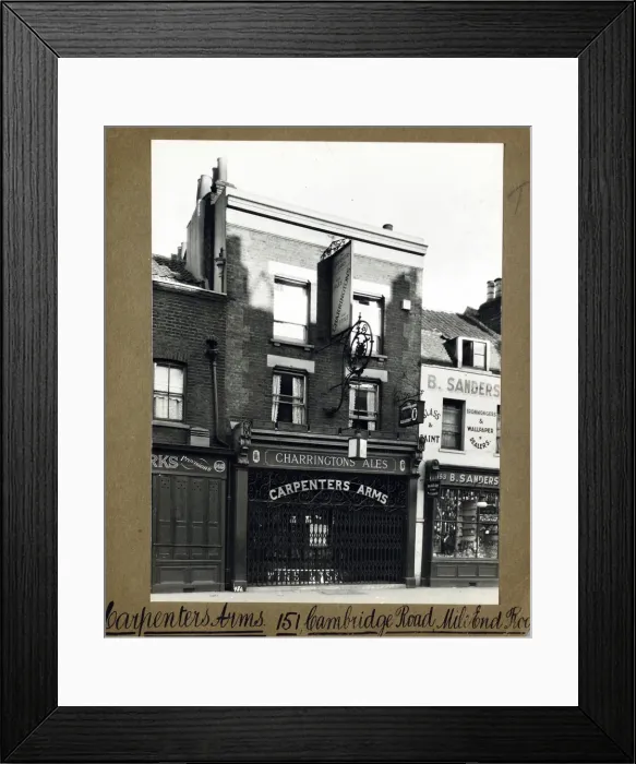 Framed Print : Photograph of Carpenters Arms, Mile End Road, London Framed Print : Photograph of Carpenters Arms, Mile End Road, London