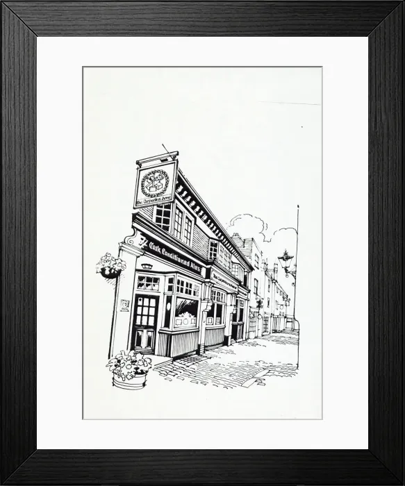 Framed Print : Sketch of Carpenters Arms, Windsor, Berkshire Framed Print : Sketch of Carpenters Arms, Windsor, Berkshire