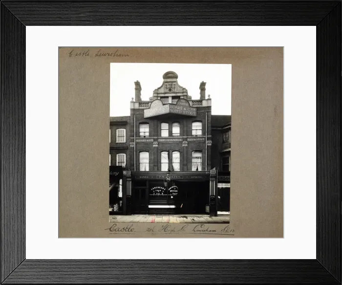 Framed Print : Photograph of Castle PH, Lewisham, London Framed Print : Photograph of Castle PH, Lewisham, London