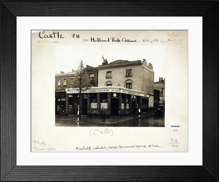 Framed Print : Photograph of Castle PH, Notting Hill, London Framed Print : Photograph of Castle PH, Notting Hill, London