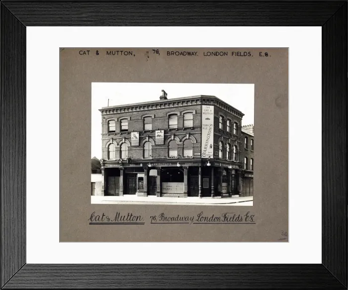 Framed Print : Photograph of Cat & Mutton PH, London Fields, London Framed Print : Photograph of Cat & Mutton PH, London Fields, London