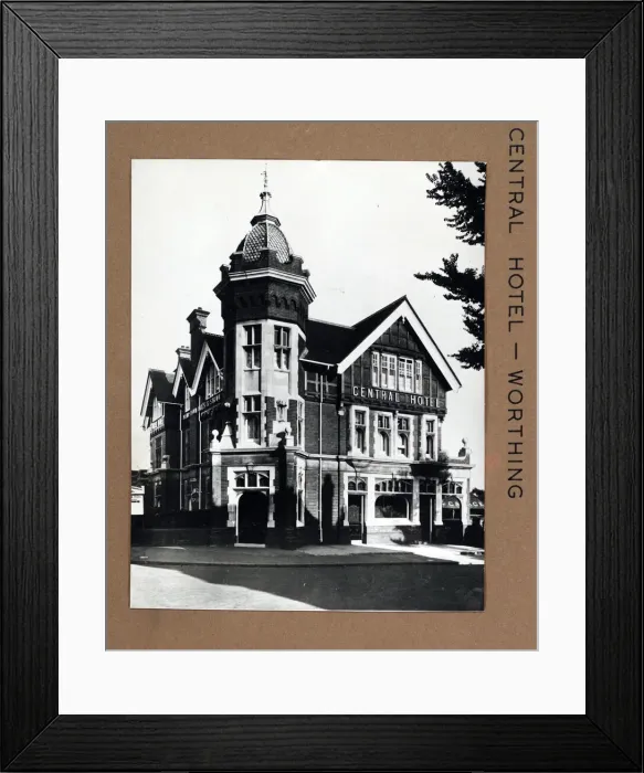 Framed Print : Photograph of Central Hotel, Worthing, Sussex Framed Print : Photograph of Central Hotel, Worthing, Sussex