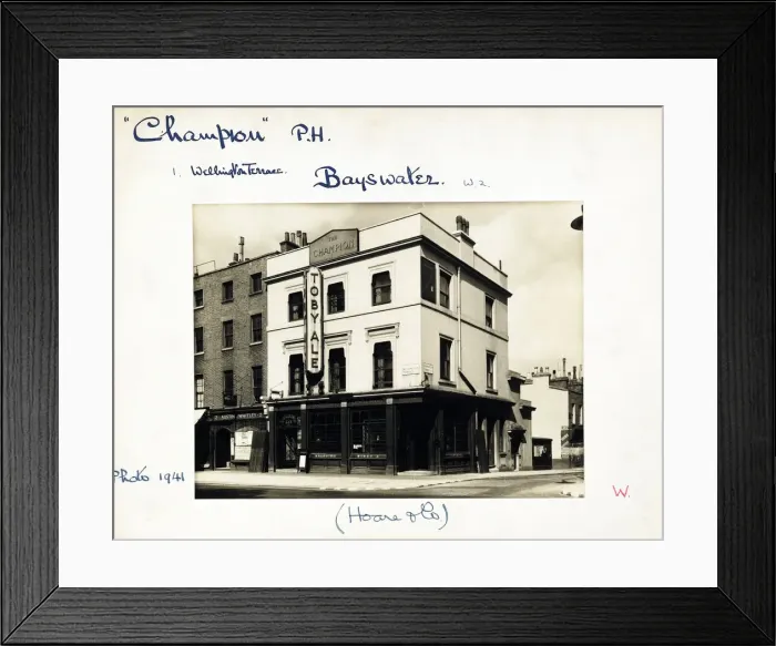 Framed Print : Photograph of Champion PH, Bayswater, London Framed Print : Photograph of Champion PH, Bayswater, London
