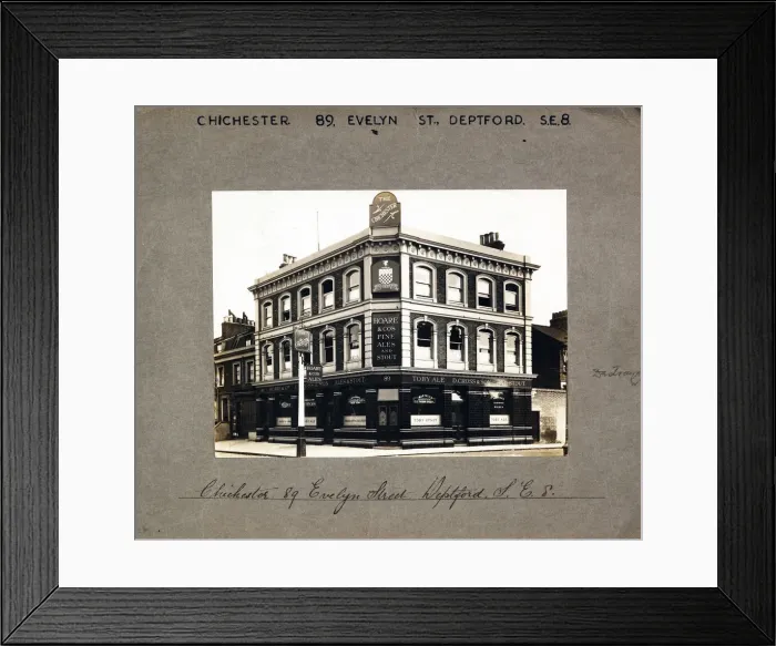 Framed Print : Photograph of Chichester PH, Deptford, London Framed Print : Photograph of Chichester PH, Deptford, London