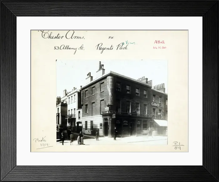 Framed Print : Photograph of Chester Arms, Regents Park, London Framed Print : Photograph of Chester Arms, Regents Park, London