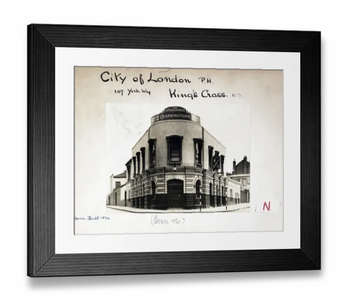 Framed Print : Photograph of City of London PH, Kings Cross, London Framed Print : Photograph of City of London PH, Kings Cross, London