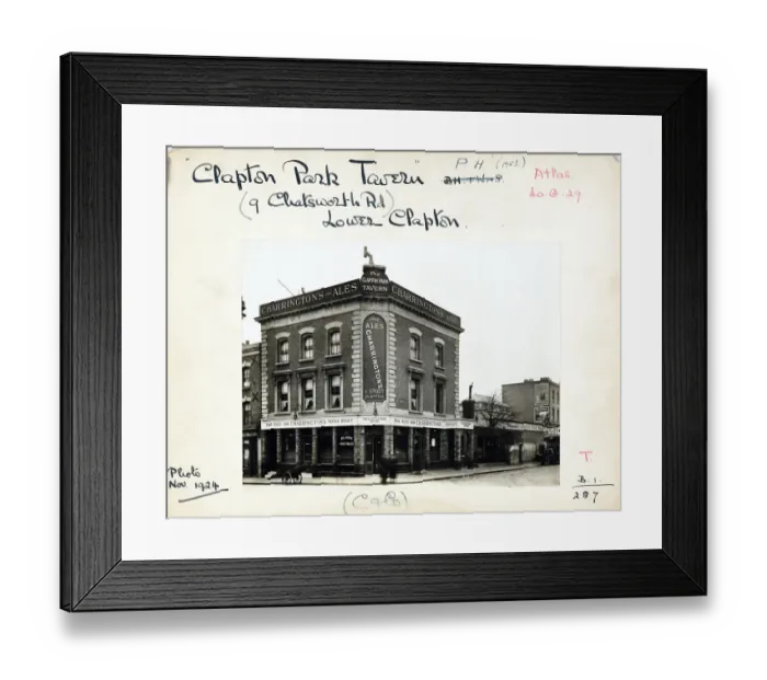 Framed Print : Photograph of Clapton Park Tavern, Lower Clapton, London
