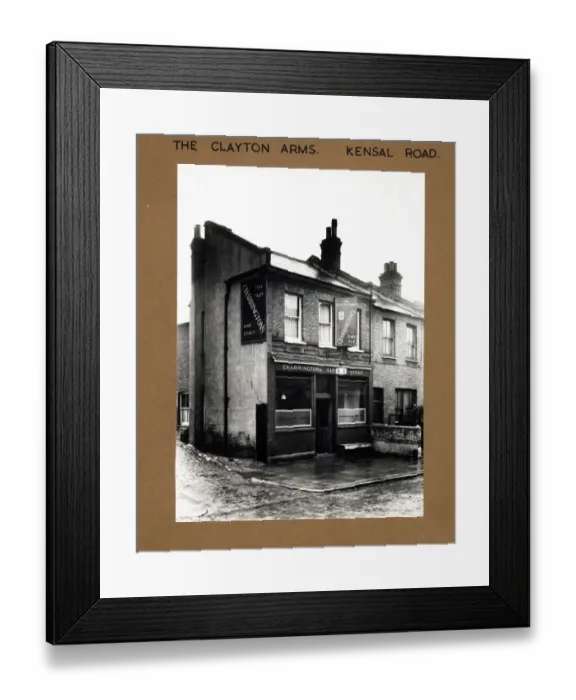 Framed Print : Photograph of Clayton Arms, Kensal Road, London Framed Print : Photograph of Clayton Arms, Kensal Road, London
