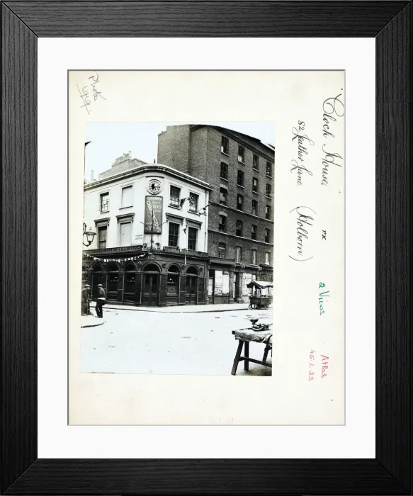Framed Print : Photograph of Clock House PH, Holborn, London Framed Print : Photograph of Clock House PH, Holborn, London