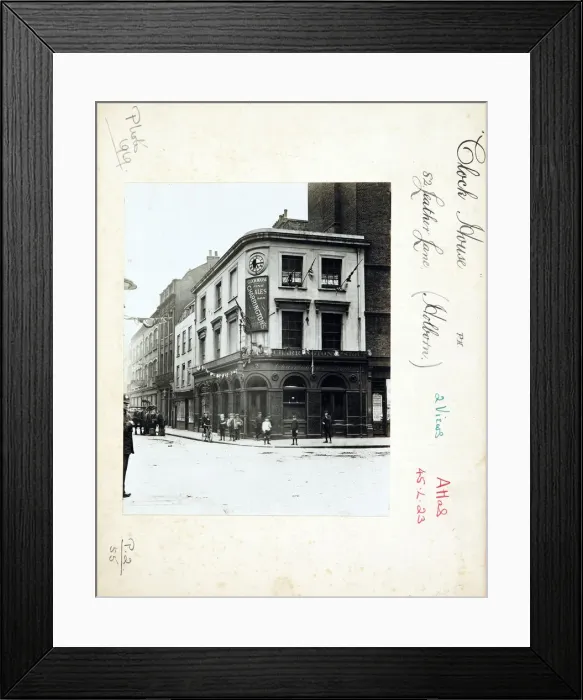 Framed Print : Photograph of Clock House PH, Holborn, London Framed Print : Photograph of Clock House PH, Holborn, London