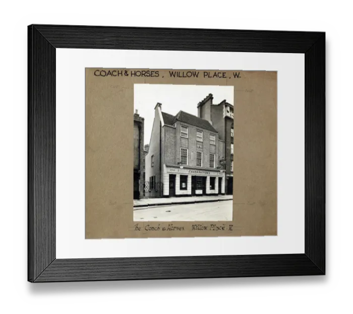 Framed Print : Photograph of Coach & Horses PH, Westminster, London Framed Print : Photograph of Coach & Horses PH, Westminster, London