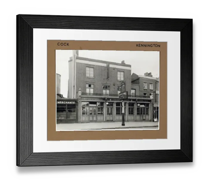 Framed Print : Photograph of Cock PH, Kennington, London Framed Print : Photograph of Cock PH, Kennington, London
