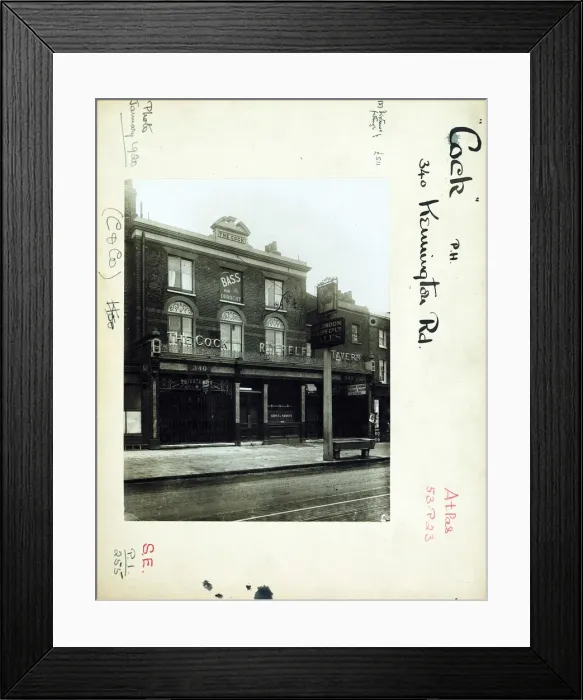 Framed Print : Photograph of Cock PH, Kennington, London Framed Print : Photograph of Cock PH, Kennington, London