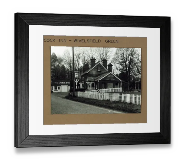 Framed Print : Photograph of Cock Inn, Wivelsfield Green, Sussex