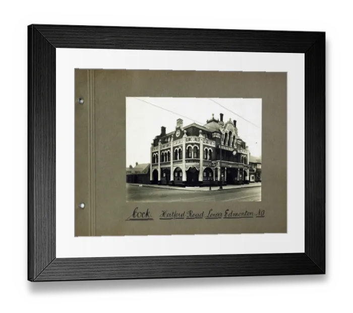 Framed Print : Photograph of Cock Tavern, Edmonton, London Framed Print : Photograph of Cock Tavern, Edmonton, London