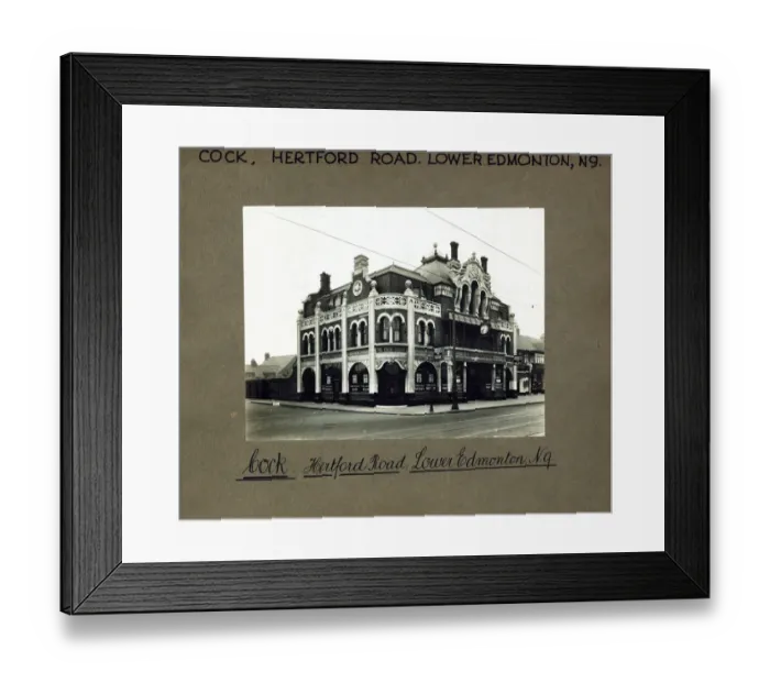 Framed Print : Photograph of Cock Tavern, Edmonton, London Framed Print : Photograph of Cock Tavern, Edmonton, London