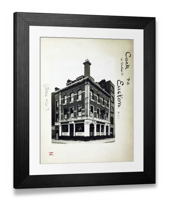 Framed Print : Photograph of Cock Tavern, Euston, London Framed Print : Photograph of Cock Tavern, Euston, London