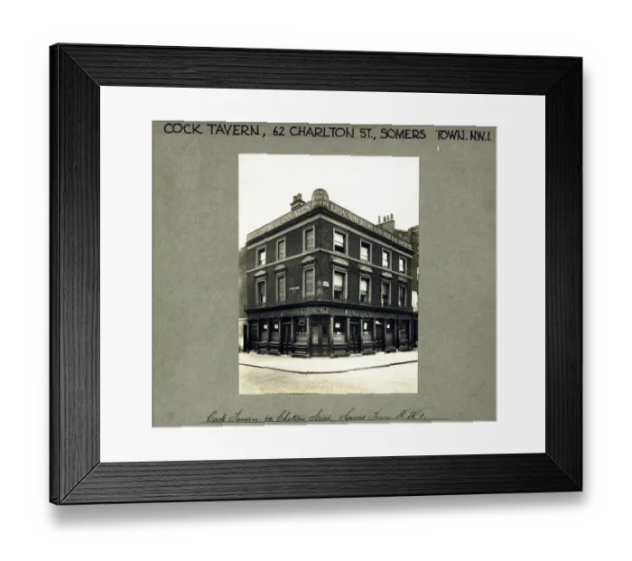 Framed Print : Photograph of Cock Tavern, Somers Town, London Framed Print : Photograph of Cock Tavern, Somers Town, London