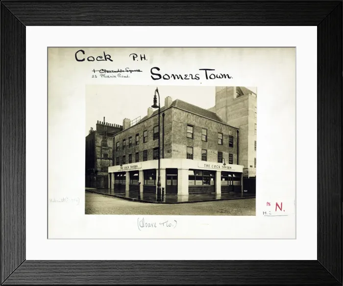 Framed Print : Photograph of Cock Tavern, Somers Town, London Framed Print : Photograph of Cock Tavern, Somers Town, London
