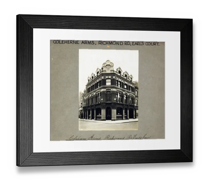 Framed Print : Photograph of Coleherne PH, Earls Court, London Framed Print : Photograph of Coleherne PH, Earls Court, London