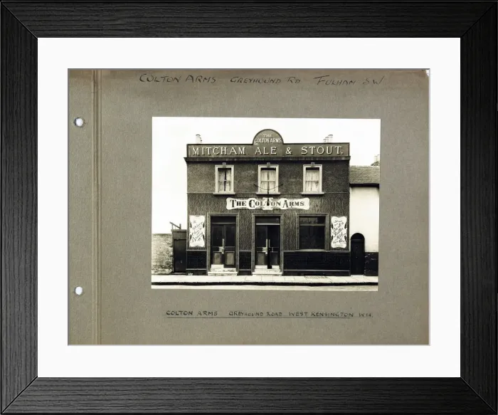Framed Print : Photograph of Colton Arms, Kensington, London Framed Print : Photograph of Colton Arms, Kensington, London