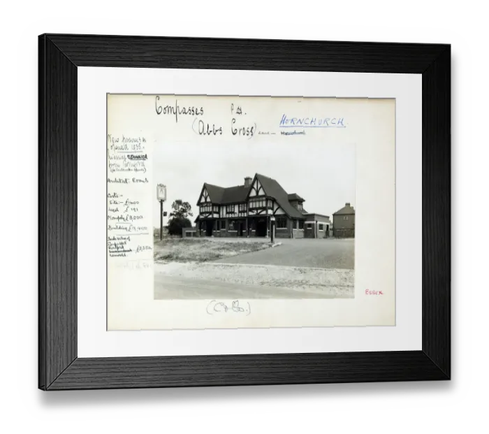 Framed Print : Photograph of Compasses PH, Hornchurch, Essex Framed Print : Photograph of Compasses PH, Hornchurch, Essex