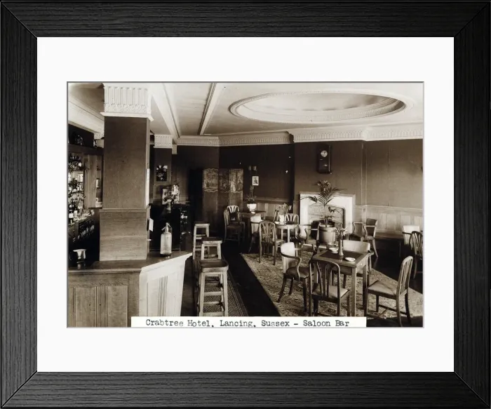 Framed Print : Photograph of Crabtree Hotel, Lancing, Sussex Framed Print : Photograph of Crabtree Hotel, Lancing, Sussex