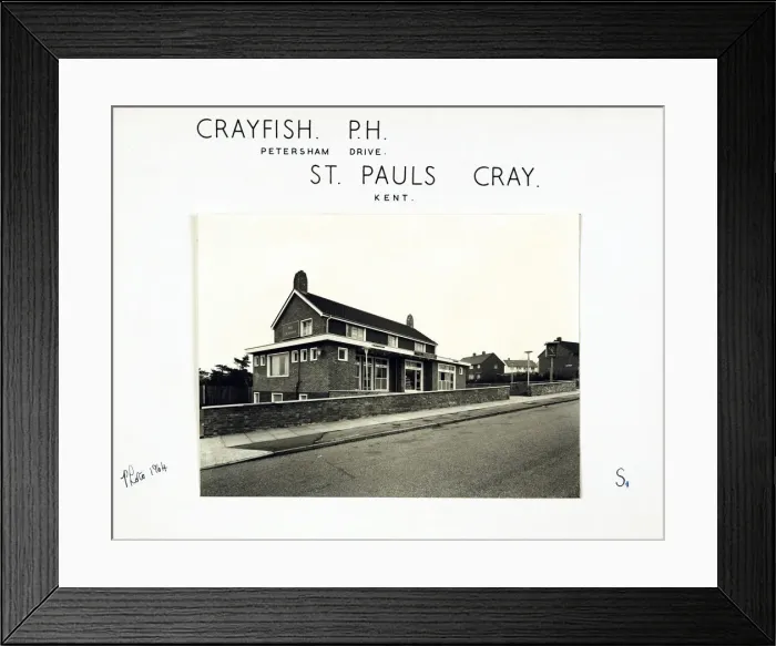 Framed Print : Photograph of Crayfish PH, St Pauls Cray, Greater London Framed Print : Photograph of Crayfish PH, St Pauls Cray, Greater London