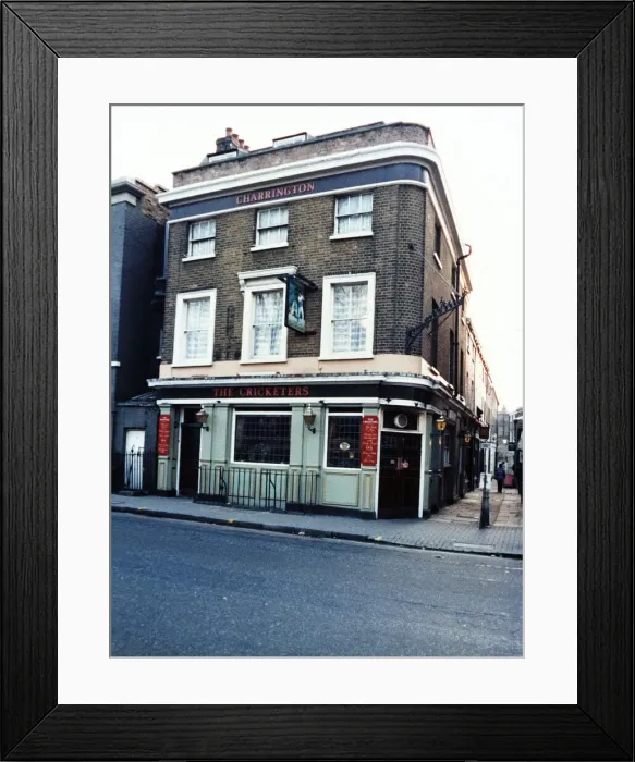 Framed Print : Photograph of Cricketers PH, Greenwich, London