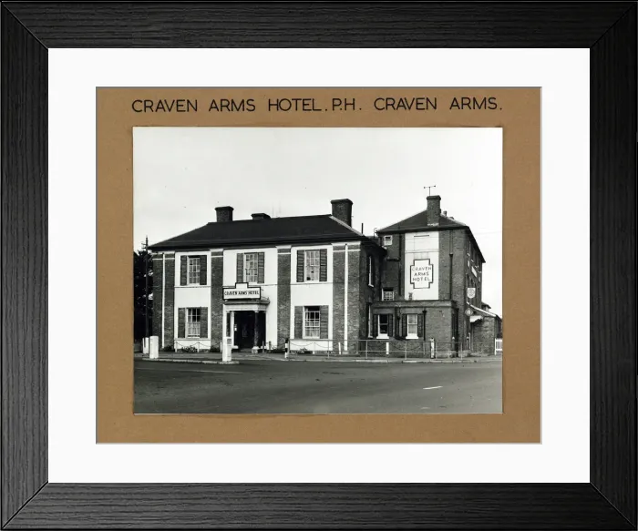 Framed Print : Photograph of Craven Arms Hotel, Craven Arms, Shropshire Framed Print : Photograph of Craven Arms Hotel, Craven Arms, Shropshire