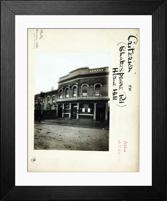 Framed Print : Photograph of Criterion PH, Herne Hill, London Framed Print : Photograph of Criterion PH, Herne Hill, London