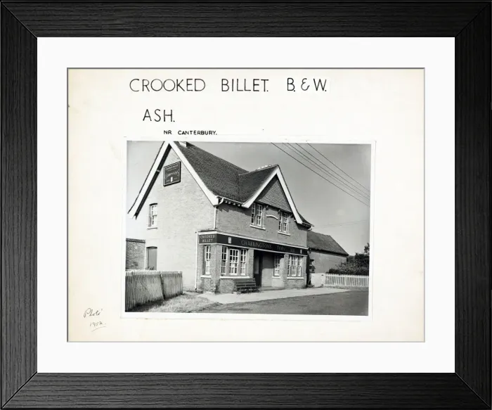 Framed Print : Photograph of Crooked Billet PH, Ash, Kent Framed Print : Photograph of Crooked Billet PH, Ash, Kent