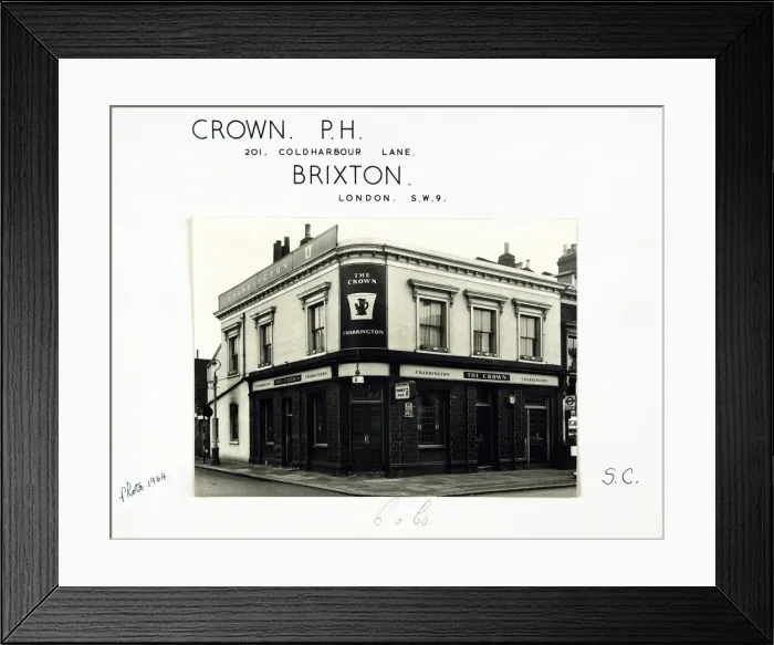 Framed Print : Photograph of Crown PH, Brixton, London Framed Print : Photograph of Crown PH, Brixton, London