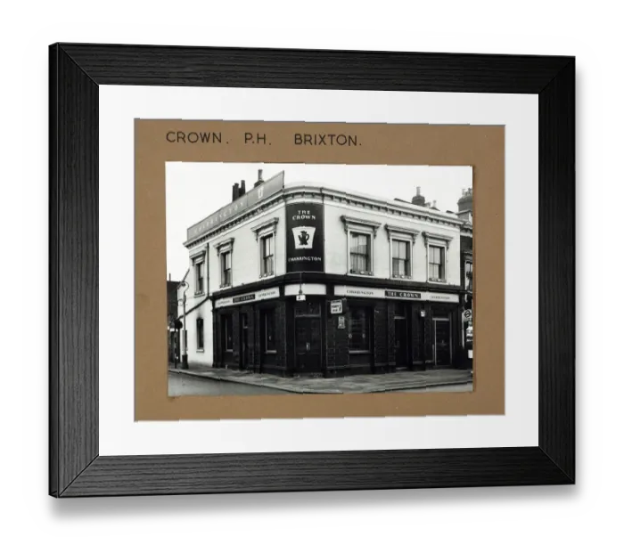 Framed Print : Photograph of Crown PH, Brixton, London Framed Print : Photograph of Crown PH, Brixton, London