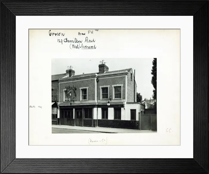 Framed Print : Photograph of Crown PH, Norwood, London Framed Print : Photograph of Crown PH, Norwood, London