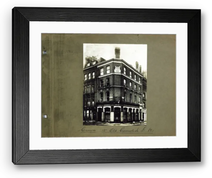 Framed Print : Photograph of Crown PH, Mayfair, London Framed Print : Photograph of Crown PH, Mayfair, London